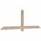 Ekena Millwork Eugene Smooth Timber Gable Bracket, Douglas Fir, 72"W x 24"H x 1 1/2"D x 3 1/2"F, 8/12 Pitch GBW072X24X0204EUG00SDF - alternate 4